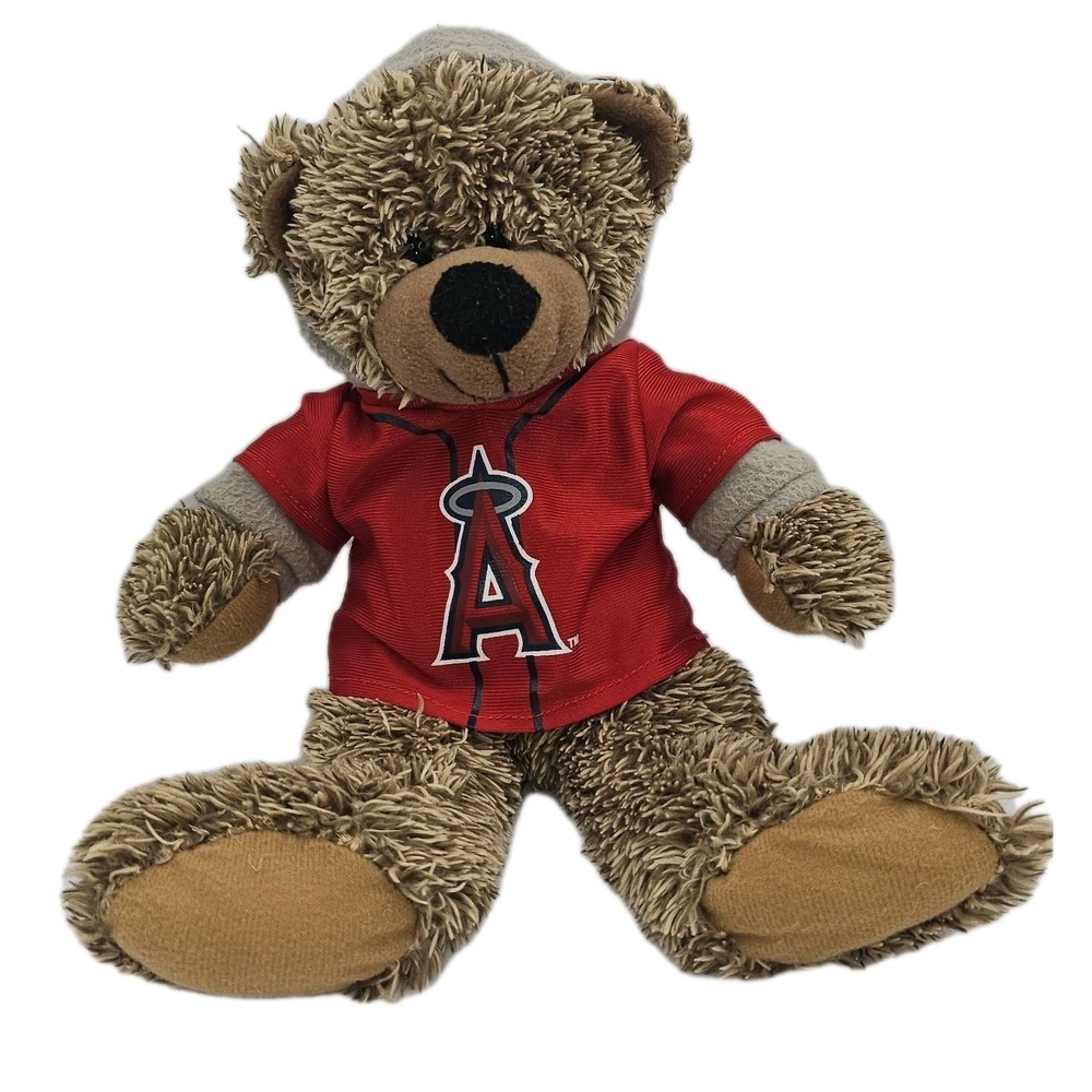 Official MLB Los Angeles 13in Plush Bear in Jersey Hoodie BB Collectible PL-6
